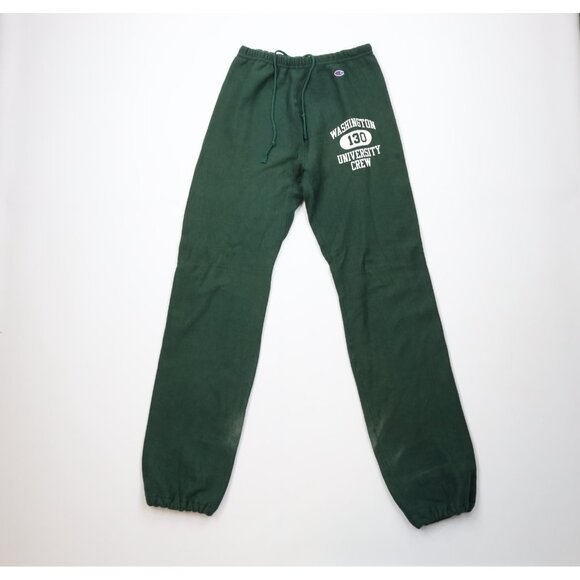 Vtg 80s Champion Reverse Weave Mens M Washington University Crew Sweatpants USA